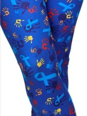 Down Syndrome Awareness Leggings XL TC Tall & Curvy 12-18 by CP Designs